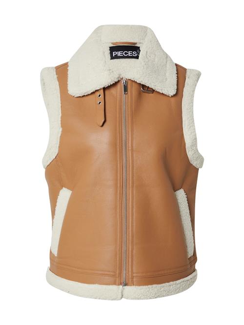 PIECES Vest 'PCJANELLE'  creme / pueblo