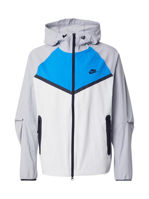 Nike Sportswear Overgangsjakke  natblå / neonblå / lysegrå