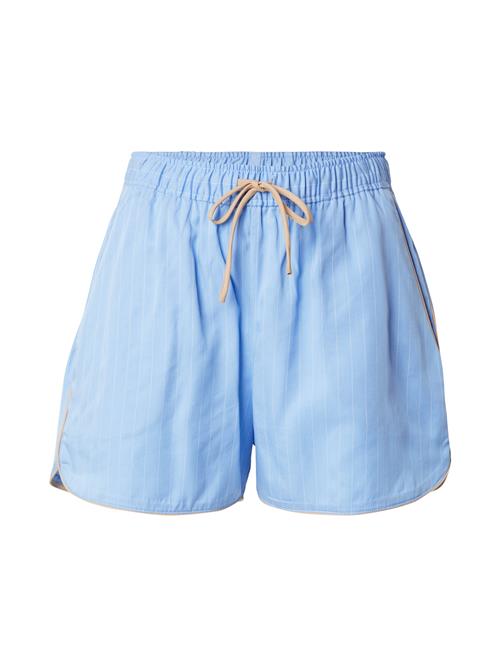 Munthe Bukser 'UPPI'  lyseblå / hvid