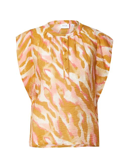 VILA Bluse 'VILYRIA SOA'  sepia / gammelrosa / offwhite