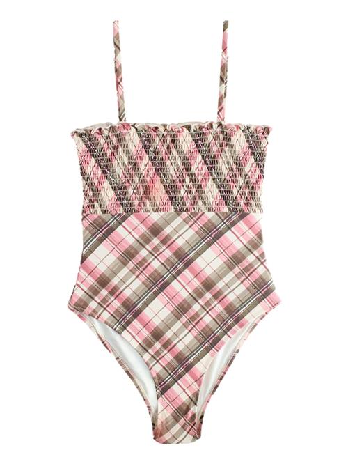 Next Badedragt  grøn / pink / hvid