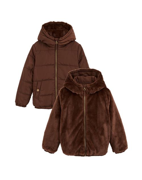 WE Fashion Overgangsjakke  mørkebrun