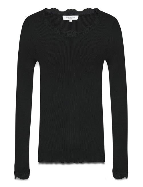 Rosemunde | Rwbabette Silk Ls Lace T-Shirt | L