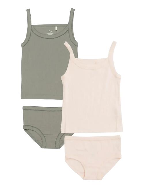 Copenhagen Colors | Rib Jersey 2-Pack Strap Tops | 116