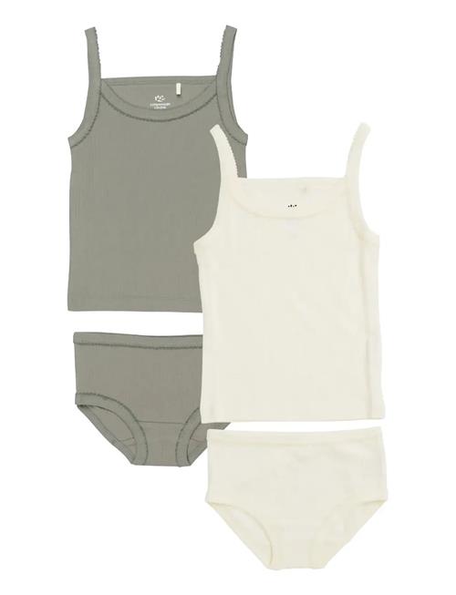 Copenhagen Colors | Rib Jersey 2-Pack Strap Tops | 122