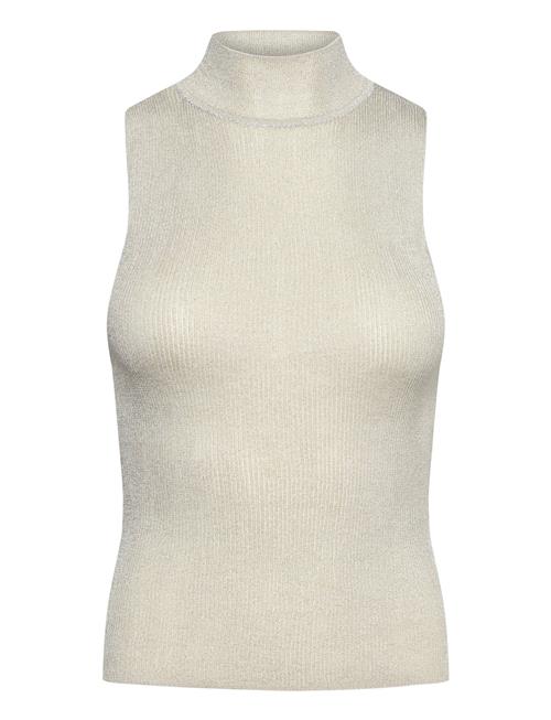 Mango | Lurex Knitted Top With Perkins Neck | M
