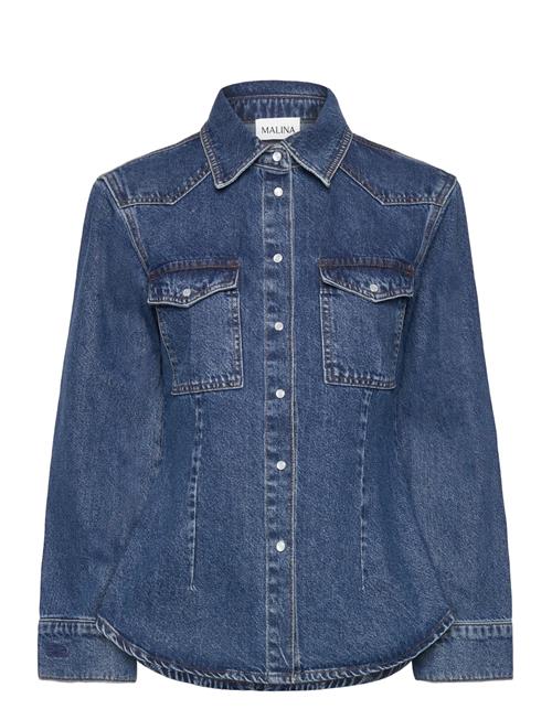 Malina | Anthea Fitted Waist Denim Shirt | 44