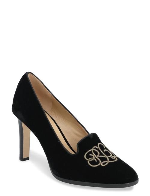 Lauren Ralph Lauren | Corah Embroidered-Logo Velvet Pump | 41