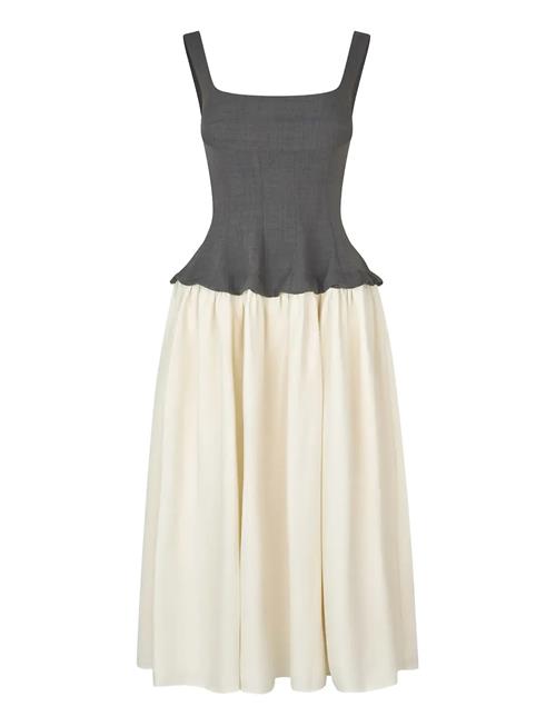 STINE GOYA | Textured Tailoring, Corset Long Dress | XS