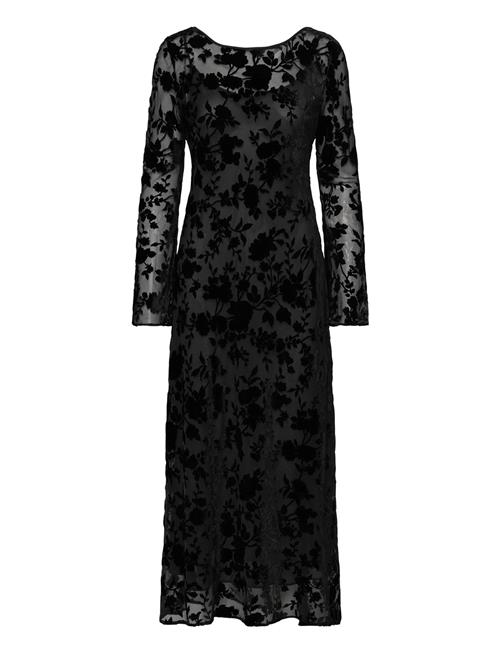Mango | Floral Jacquard Dress With Bell Sleeves | M