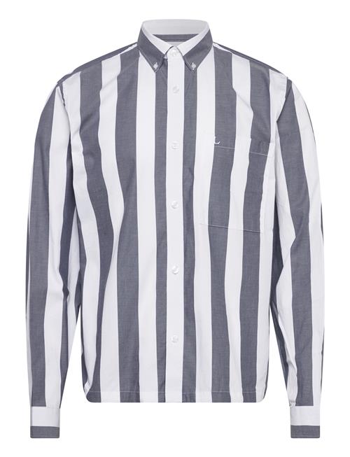 Lindbergh | Bold Striped Cropped Shirt L/S | XL