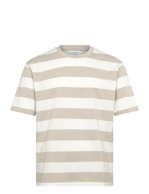 Lindbergh | Striped Oversized O-Neck Tee S/S | M
