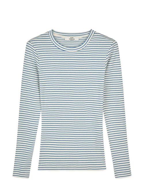 Mads Nørgaard | 2X2 Cotton Stripe Tuba Tee Ls | M