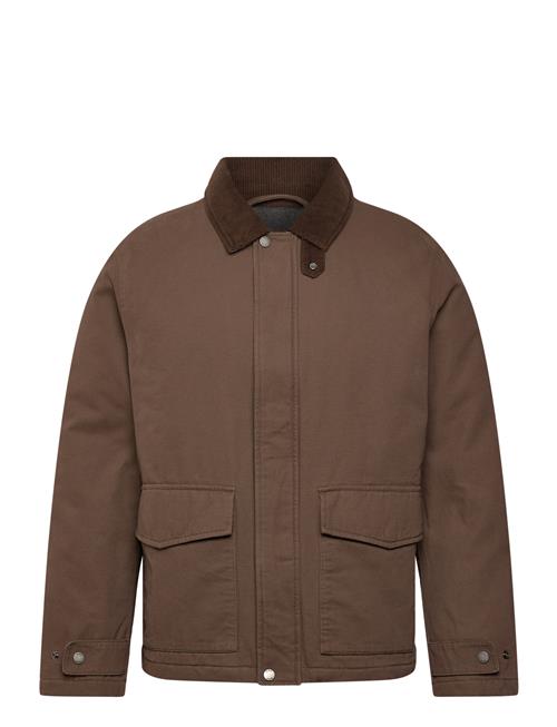 Mango | Quilted Jacket With Corduroy Collar | XL