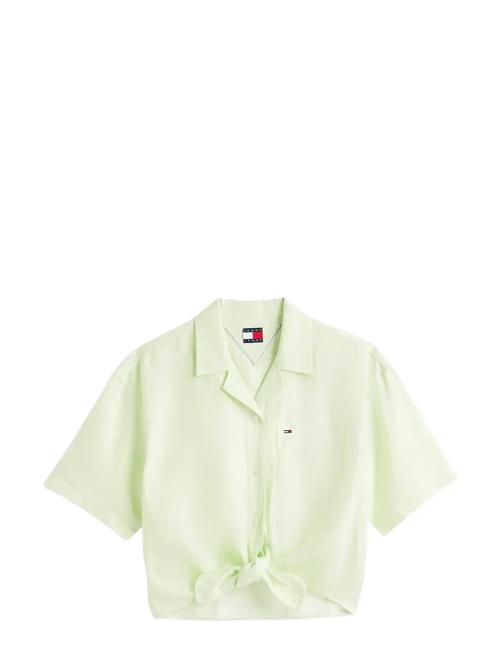 Tommy Jeans | Tjw Tie Front Linen Shirt | L