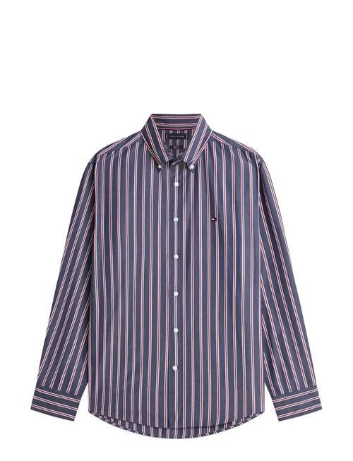 Tommy Hilfiger | Flex Poplin Bold Stripe Rf Shirt | L
