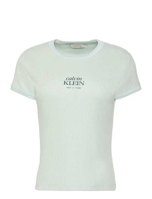 Calvin Klein Jeans | Ss 2X2 Baby Rib Logo Baby Tee | XXS