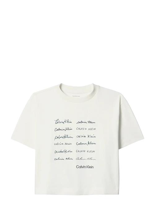 Calvin Klein Jeans | Ss Cropped Boxy Graphic Tee | L