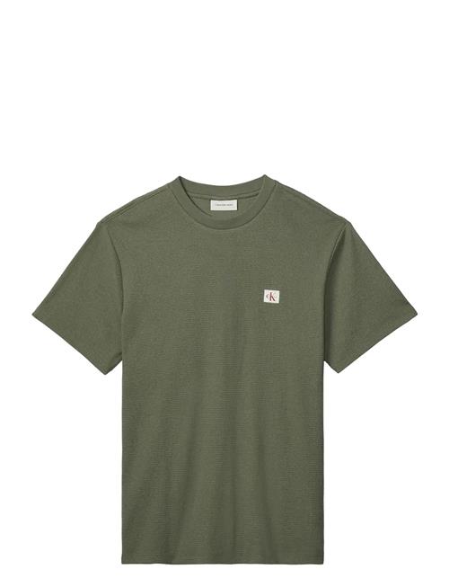 Calvin Klein Jeans | Ss Waffle Woven Label Crewnk Tee | S