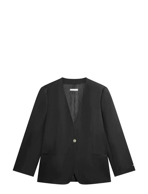 Tommy Hilfiger | Linen/Vis Collarless Blazer | 40