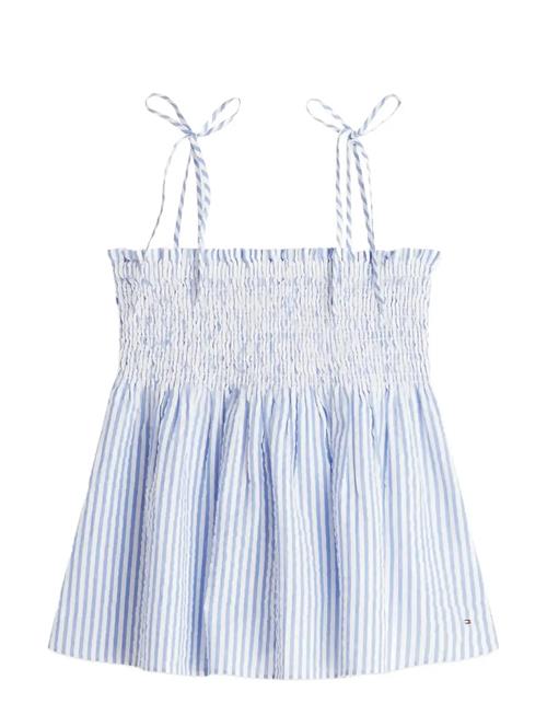 Tommy Hilfiger | Swimshop Seersucker Smocked Top | L