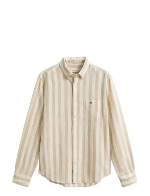 GANT | Reg Cotton Linen Stripe Shirt | L