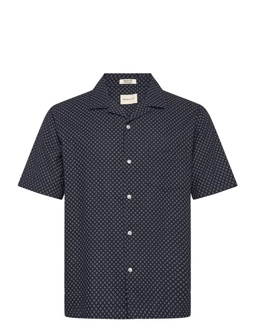 GANT | Reg Cotton Linen Print Ss Shirt | XXL