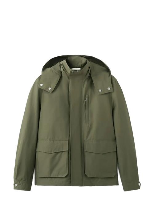 Mango | Water-Repellent Bomber Jacket With Detachable Hood | L