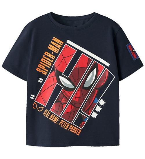 Name It T-shirt - NmmAjit - Spiderman - Navy Blazer