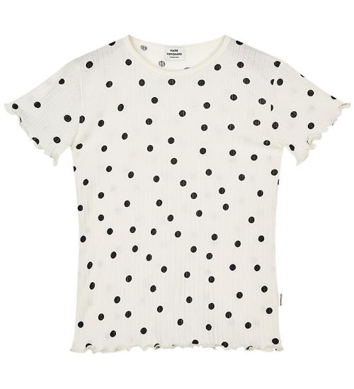 Mads Nørgaard T-shirt - Trixina - Dot Aop Vanilla Ice