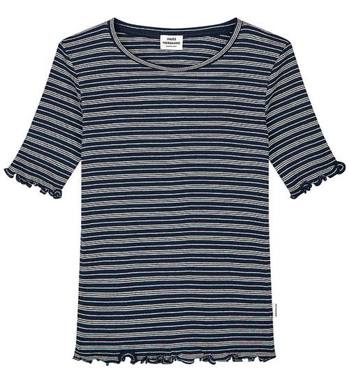 Mads Nørgaard T-shirt - Tuviana - Sky Captain/Vanilla Ice/Cashm