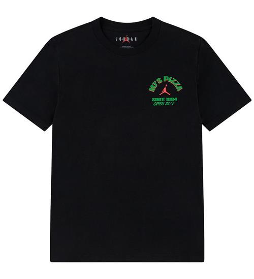 Jordan T-shirt - Pizza - Sort m. Print