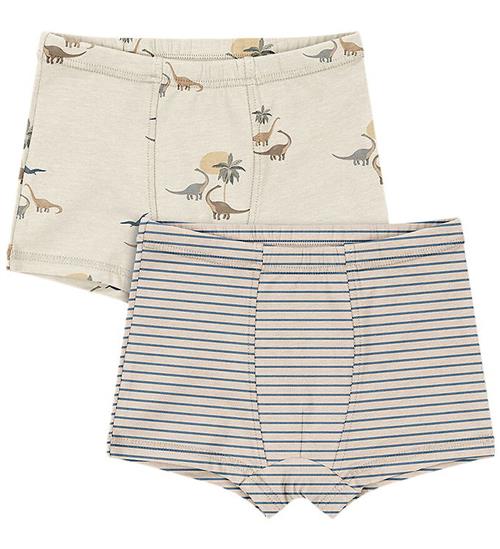 Konges Sløjd Boxershorts - 2-pak - Gots - Kubi/Stripe Bluie