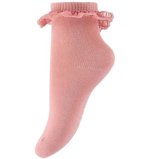 Minymo Strømper - Blonder - Ash Rose