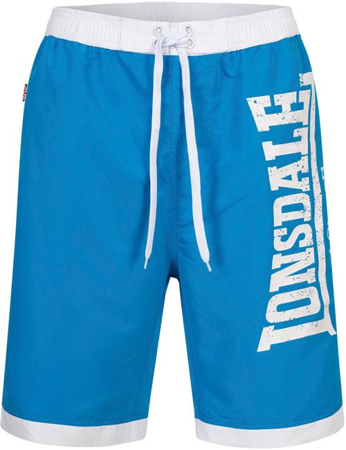 LONSDALE Badeshorts 'Clennell'  blå / hvid