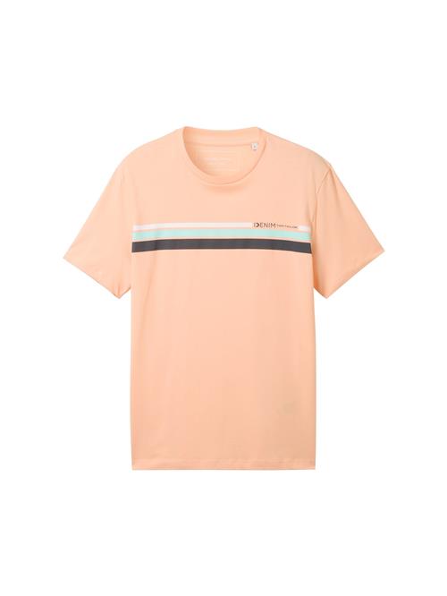 TOM TAILOR DENIM Bluser & t-shirts  lyseblå / koral / sort / offwhite