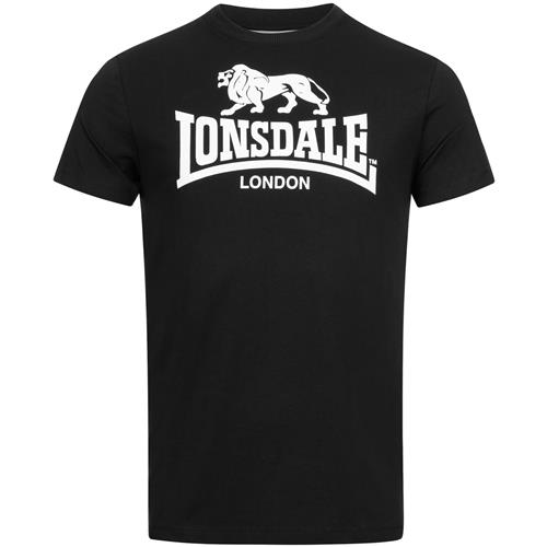 LONSDALE Bluser & t-shirts 'St. Erney'  sort / hvid