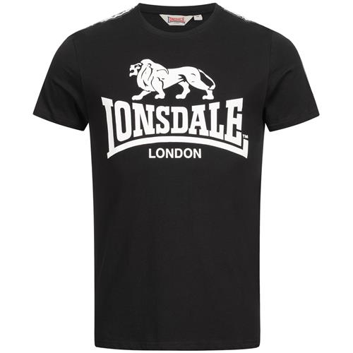 LONSDALE Bluser & t-shirts 'Sheviock'  sort / hvid