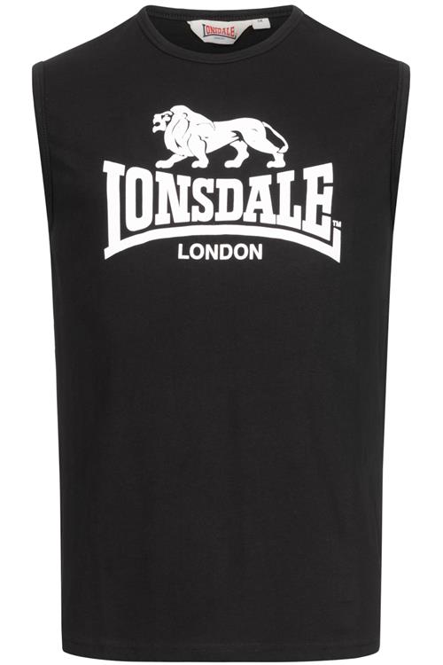 LONSDALE Bluser & t-shirts 'Clopton'  sort / hvid