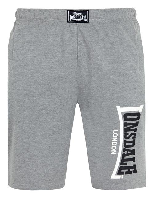 LONSDALE Bukser 'Jam'  grå-meleret / sort / hvid