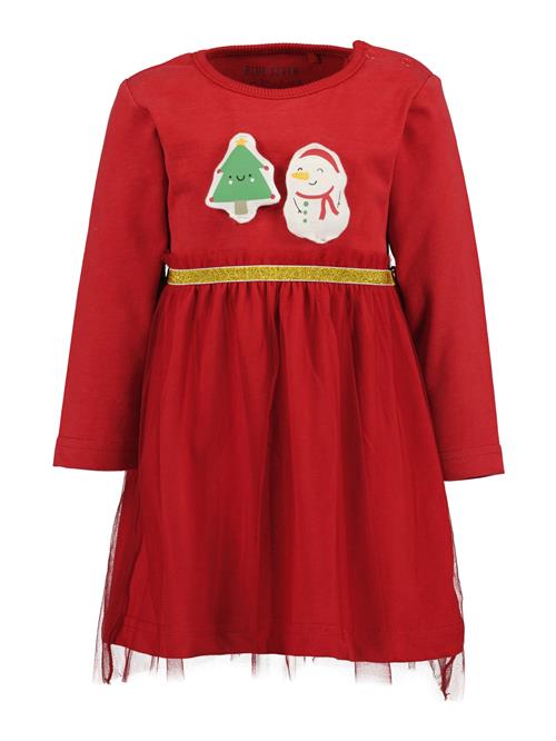 BLUE SEVEN Kjole  guld / lysegrøn / rød / hvid