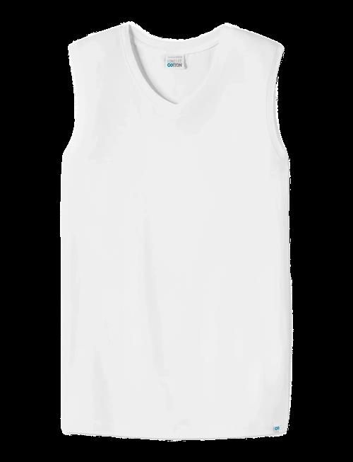 Schiesser | White Tank Top - Long Life Cotton | L