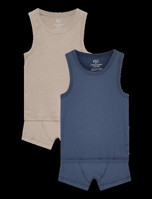 Copenhagen Colors | Rib Jersey 2Pack Tank-Top & Boxershorts | 110