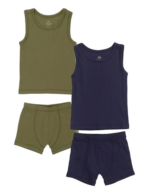 Copenhagen Colors | Rib Jersey 2Pack Tank-Top And Boxershorts | 110