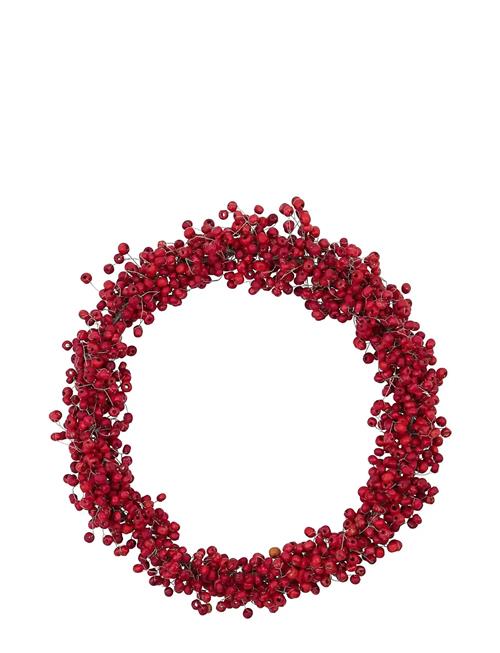 house doctor | Krans, Hdwinter, Rød | 23X23X4CM