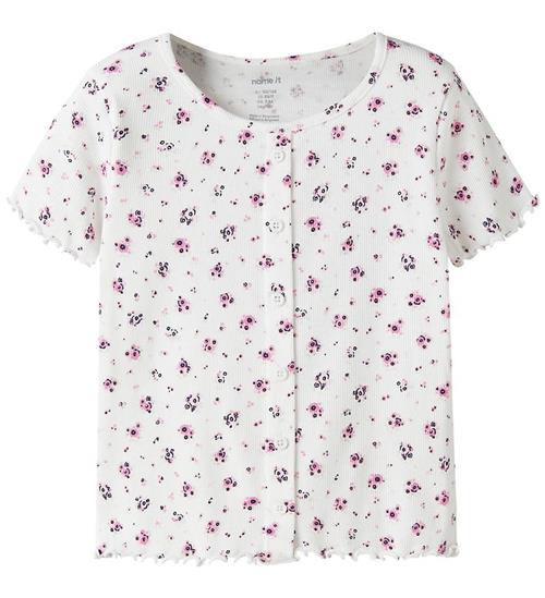 Name It Top - NkfVemia - Bright White/Pink Floral