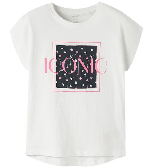 Name It T-shirt - NkfVigea - Bright White/Florals