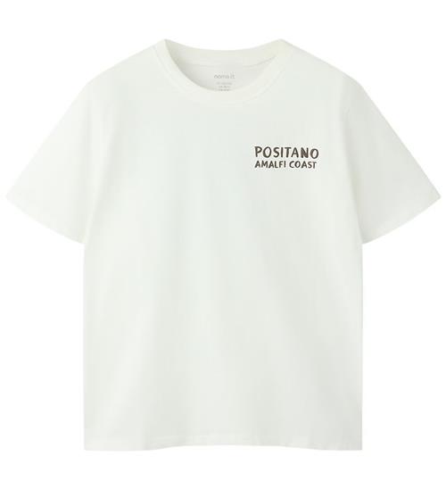 Name It T-shirt - NkmHalman - Cloud Dancer/Lemon
