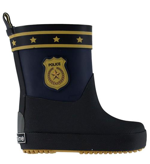 Mikk-Line Gummistøvler - Barfod - Wellies Police - Blue Nights