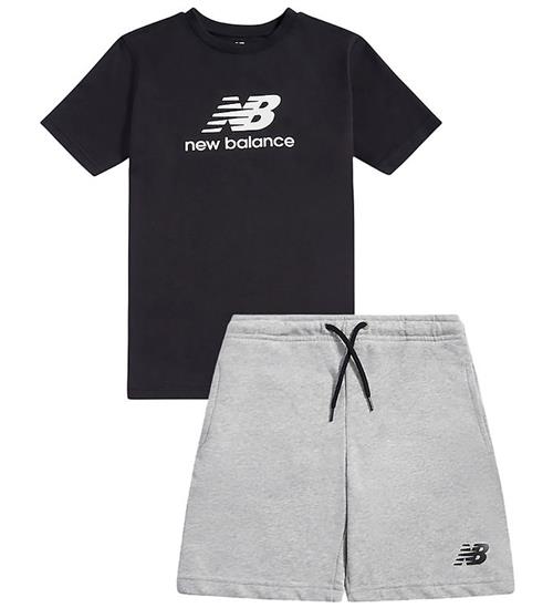 New Balance Shortssæt - Graphic - Caviar